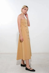 FOLLOW YOU EVERYWHERE WOVEN MIDI DRESS - Flying Tomato - Flyclothing LLC