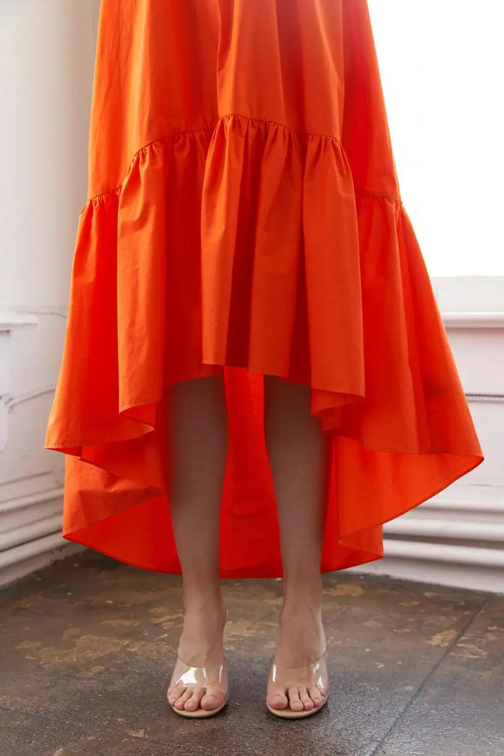 SUNBEAM SPLENDOR WOVEN MIDI DRESS - Flying Tomato - Flyclothing LLC