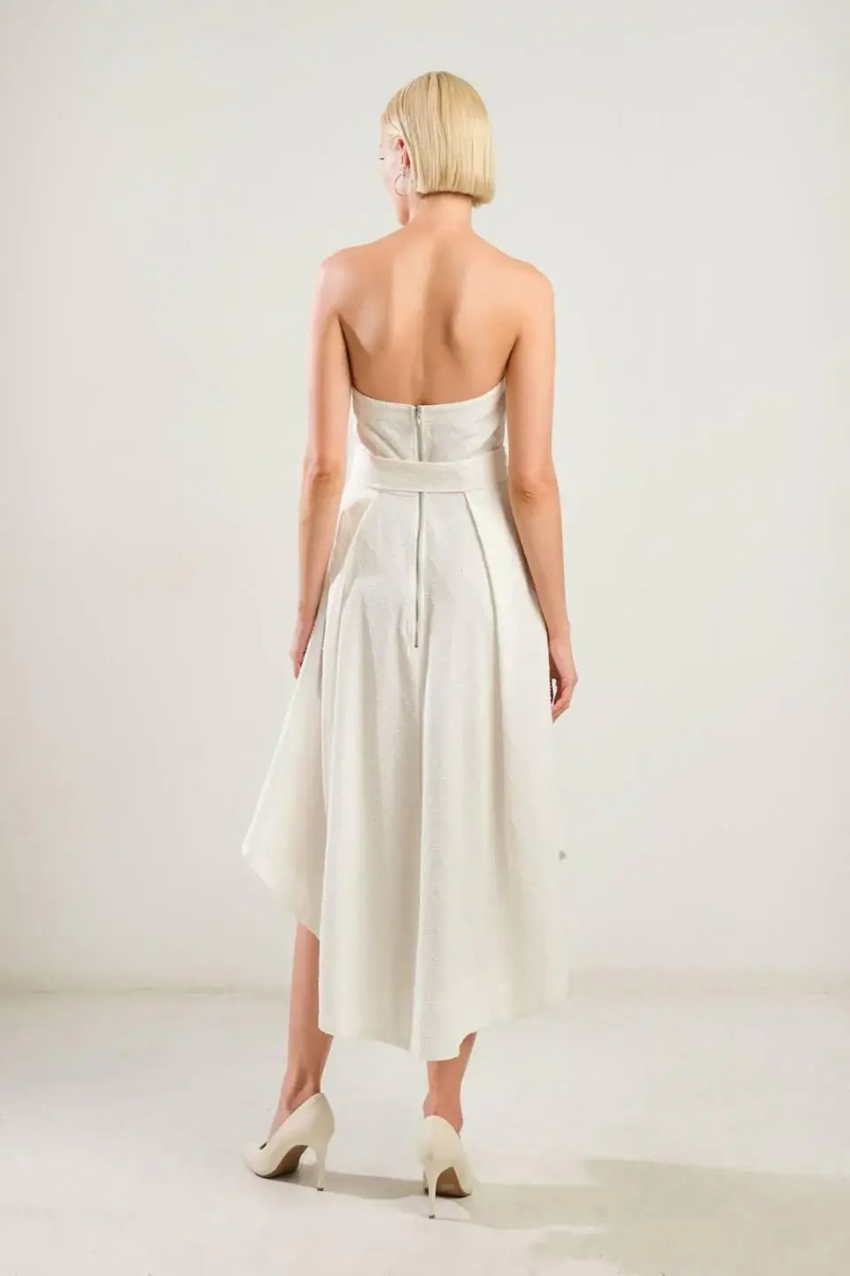 LIFE'S COMPASS WOVEN MIDI DRESS - Flying Tomato - Flyclothing LLC