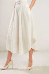 LIFE'S COMPASS WOVEN MIDI DRESS - Flying Tomato - Flyclothing LLC