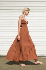 EFFORTLESS ELEGANCE WOVEN MAXI DRESS - Flying Tomato - Flyclothing LLC