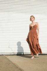 EFFORTLESS ELEGANCE WOVEN MAXI DRESS - Flying Tomato - Flyclothing LLC