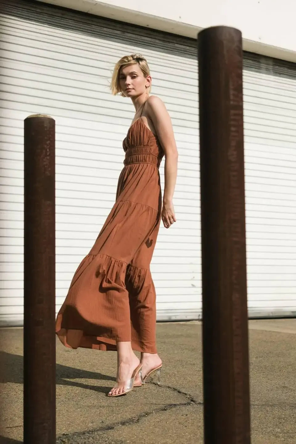 EFFORTLESS ELEGANCE WOVEN MAXI DRESS - Flying Tomato - Flyclothing LLC