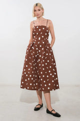 HARMONY HORIZON WOVEN MIDI DRESS - Flying Tomato - Flyclothing LLC
