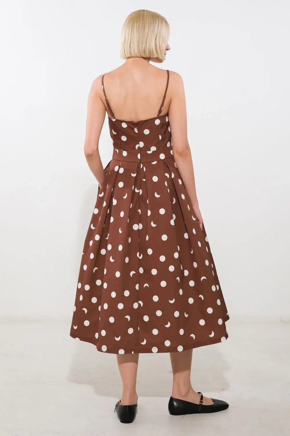 HARMONY HORIZON WOVEN MIDI DRESS - Flying Tomato - Flyclothing LLC