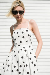 HARMONY HORIZON WOVEN MIDI DRESS - Flying Tomato - Flyclothing LLC