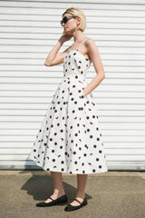 HARMONY HORIZON WOVEN MIDI DRESS - Flying Tomato - Flyclothing LLC
