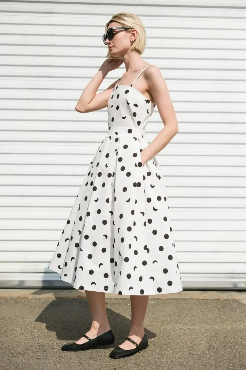 HARMONY HORIZON WOVEN MIDI DRESS - Flying Tomato - Flyclothing LLC