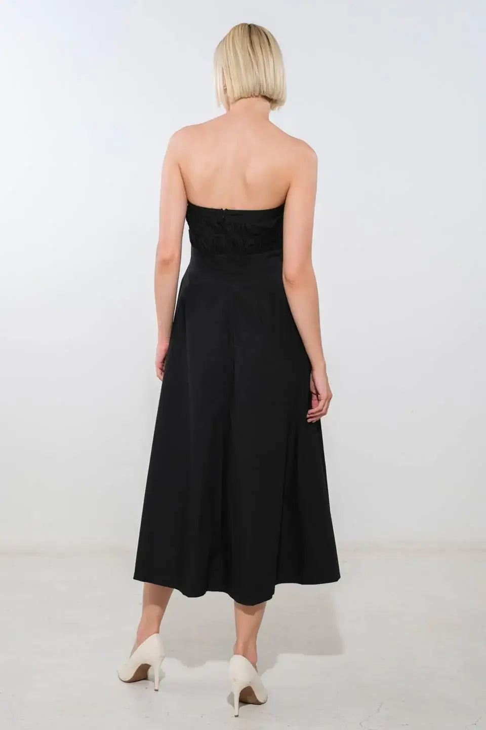 MYSTIC MUSE WOVEN MIDI DRESS - Flying Tomato - Flyclothing LLC