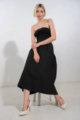 MYSTIC MUSE WOVEN MIDI DRESS - Flying Tomato - Flyclothing LLC