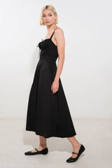 OCEANIC OPULENCE WOVEN MIDI DRESS - Flying Tomato - Flyclothing LLC