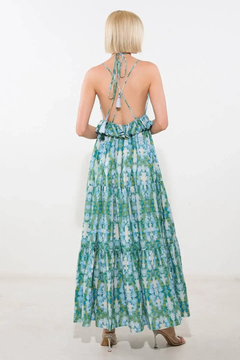 MOONLIGHT WHISPER WOVEN MAXI DRESS - Flying Tomato - Flyclothing LLC