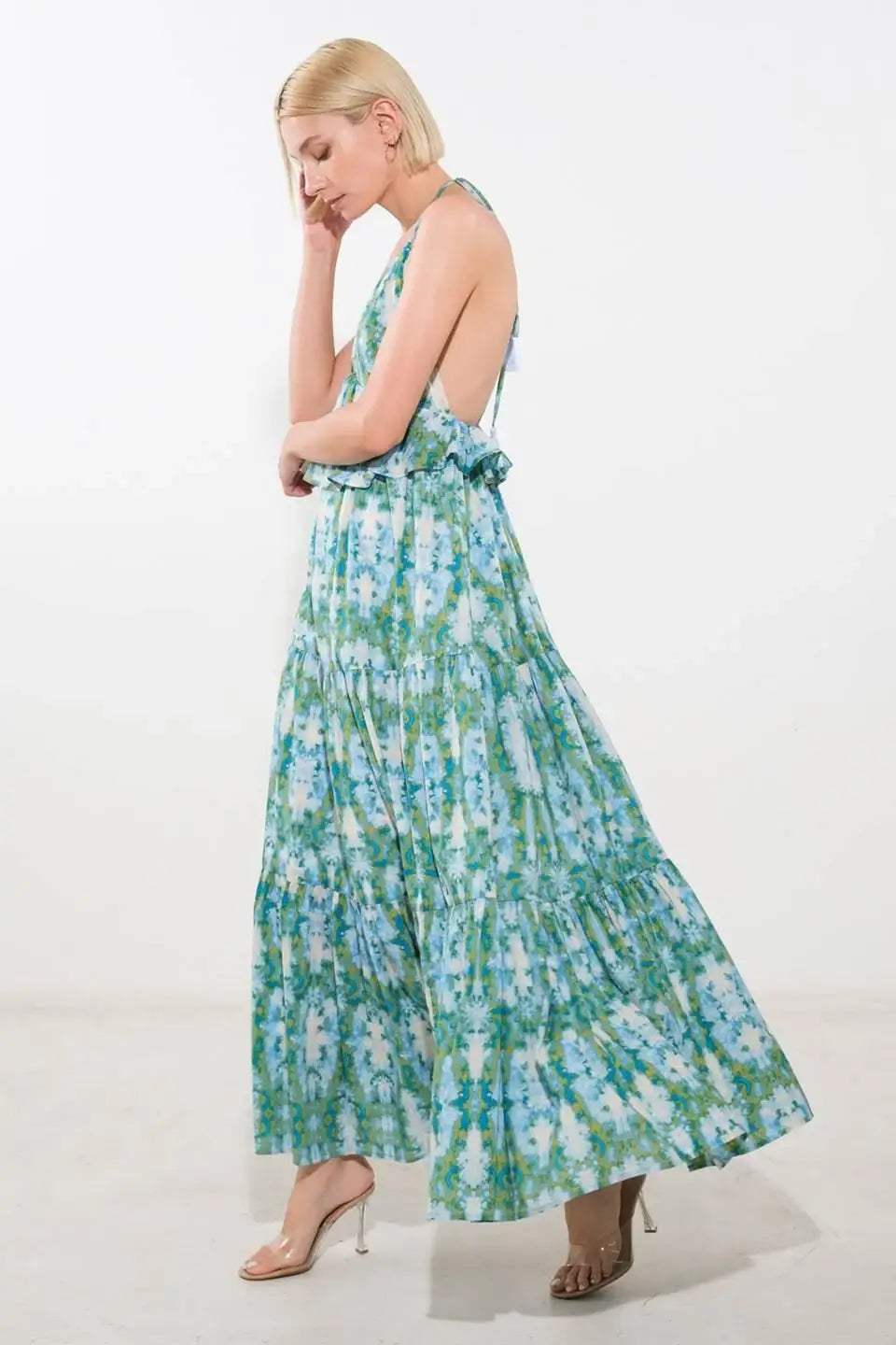 MOONLIGHT WHISPER WOVEN MAXI DRESS - Flying Tomato - Flyclothing LLC