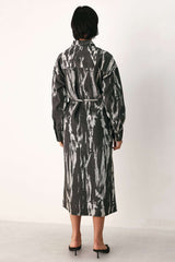 WEEKEND WANDERER GREY DENIM SHIRT DRESS - Flying Tomato - Flyclothing LLC