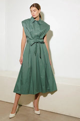 DEEPER CONNECTION WOVEN MIDI DRESS - Flying Tomato - Flyclothing LLC