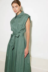 DEEPER CONNECTION WOVEN MIDI DRESS - Flying Tomato - Flyclothing LLC