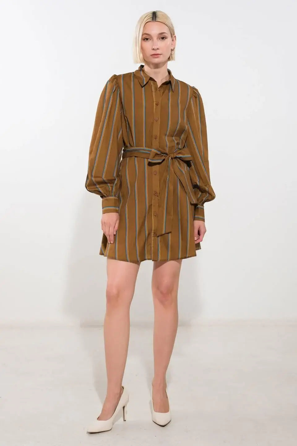 GIVE IT A GO WOVEN MINI DRESS - Flying Tomato - Flyclothing LLC