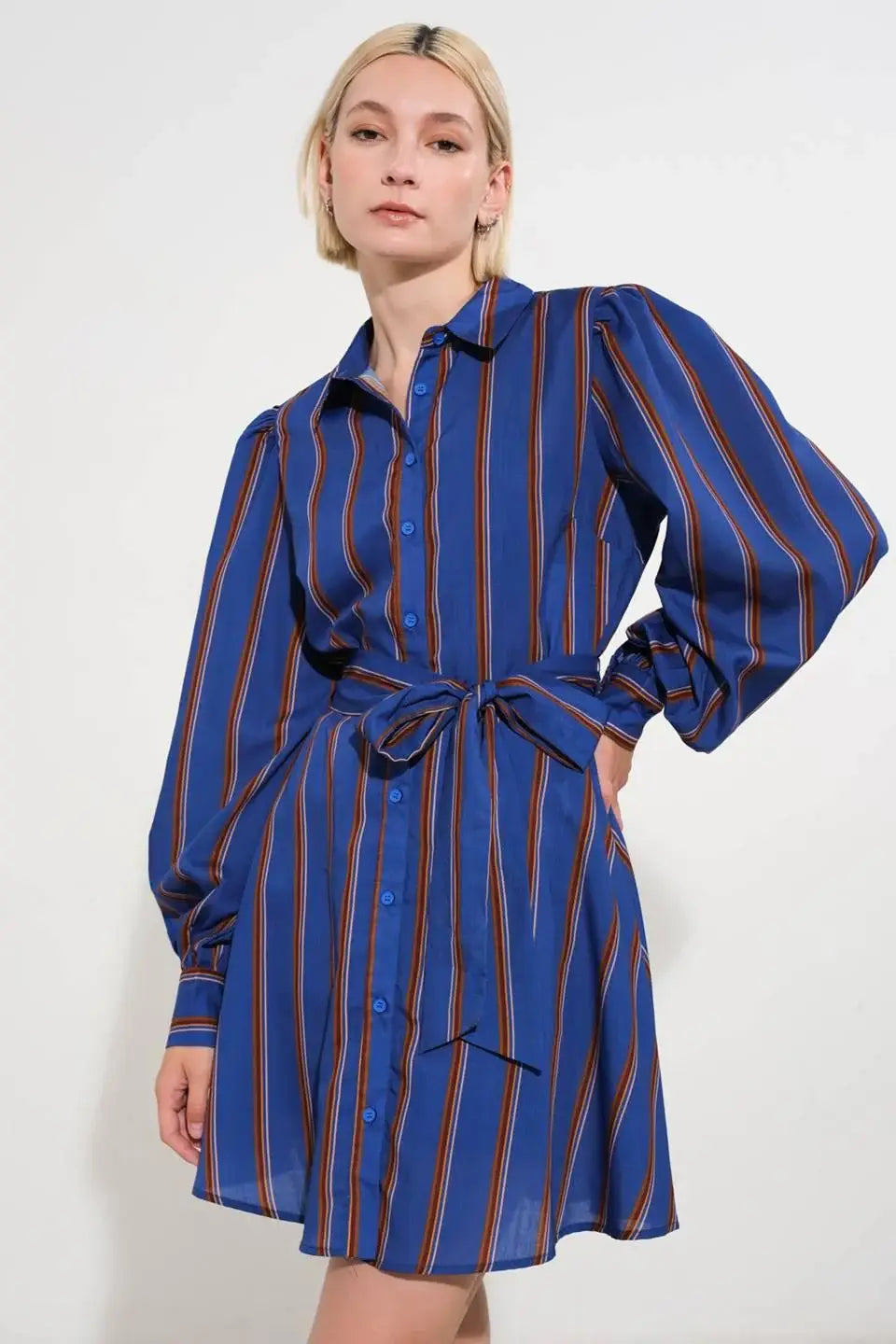GIVE IT A GO WOVEN MINI DRESS - Flying Tomato - Flyclothing LLC