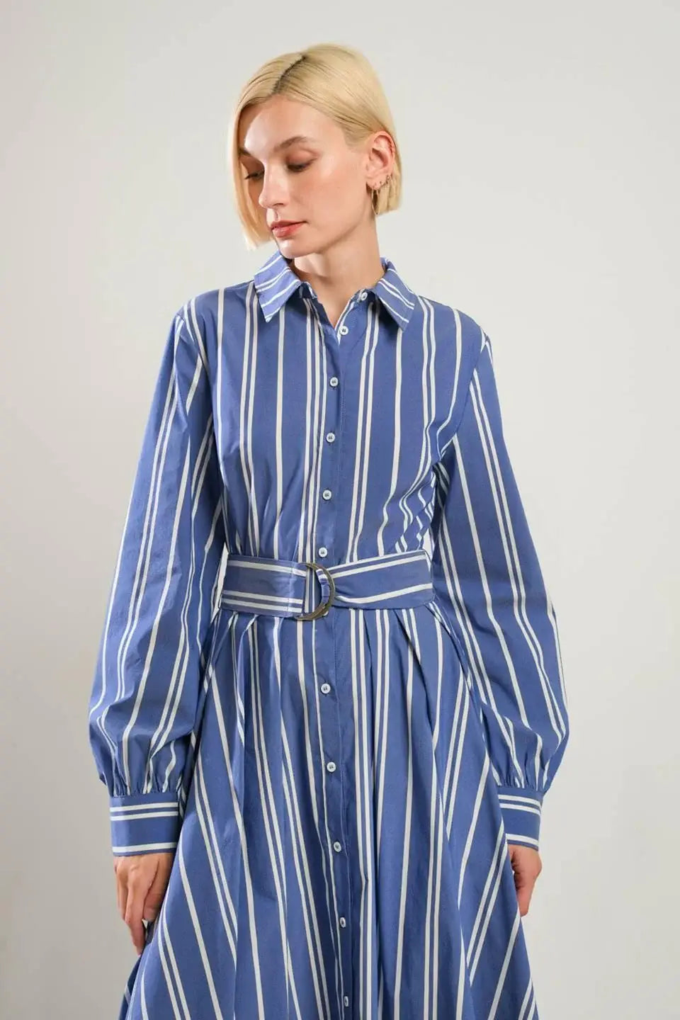 PETAL POWER MIDI SHIRT DRESS - Flying Tomato - Flyclothing LLC
