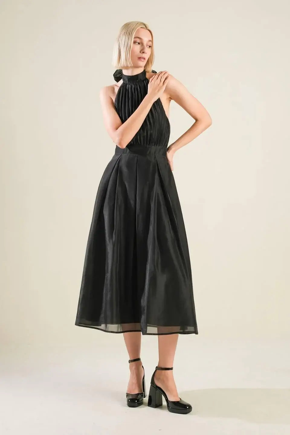INVITATION TO LOVE WOVEN MIDI DRESS - Flying Tomato - Flyclothing LLC