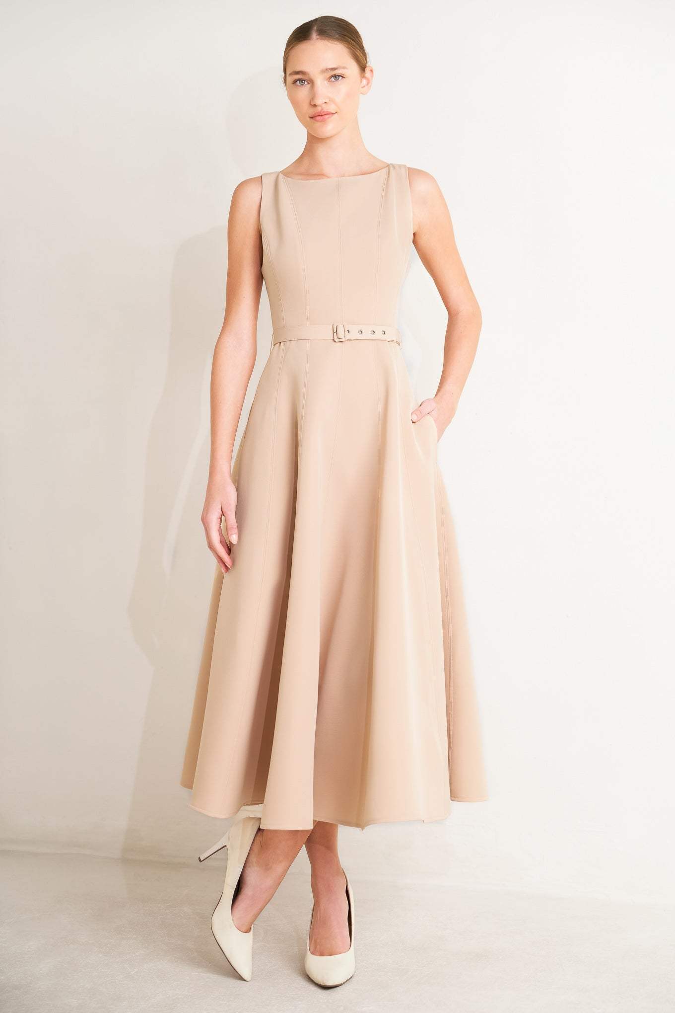 LIVING THE DREAM WOVEN MIDI DRESS - Flying Tomato - Flyclothing LLC