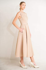 LIVING THE DREAM WOVEN MIDI DRESS - Flying Tomato - Flyclothing LLC