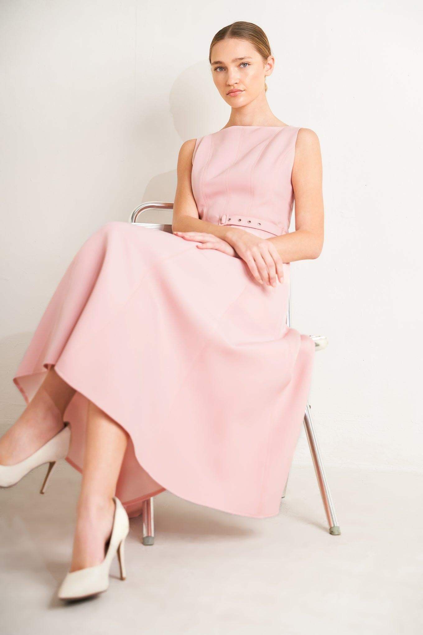 LIVING THE DREAM WOVEN MIDI DRESS - Flying Tomato - Flyclothing LLC