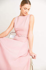 LIVING THE DREAM WOVEN MIDI DRESS - Flying Tomato - Flyclothing LLC