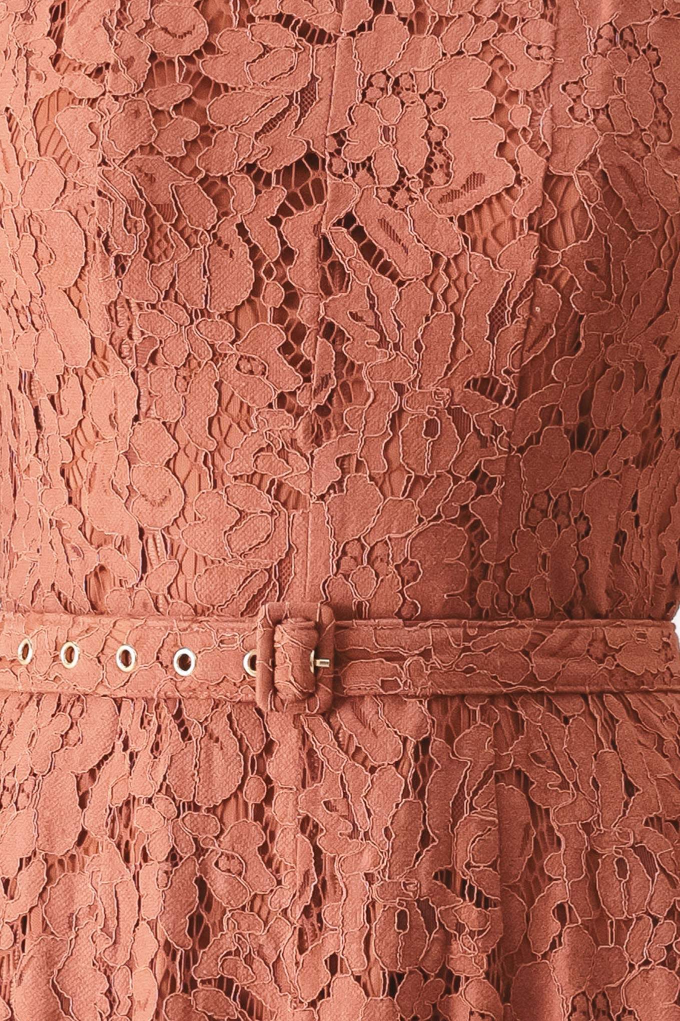 TRUE ROMANCE WOVEN LACE MIDI DRESS - Flying Tomato - Flyclothing LLC