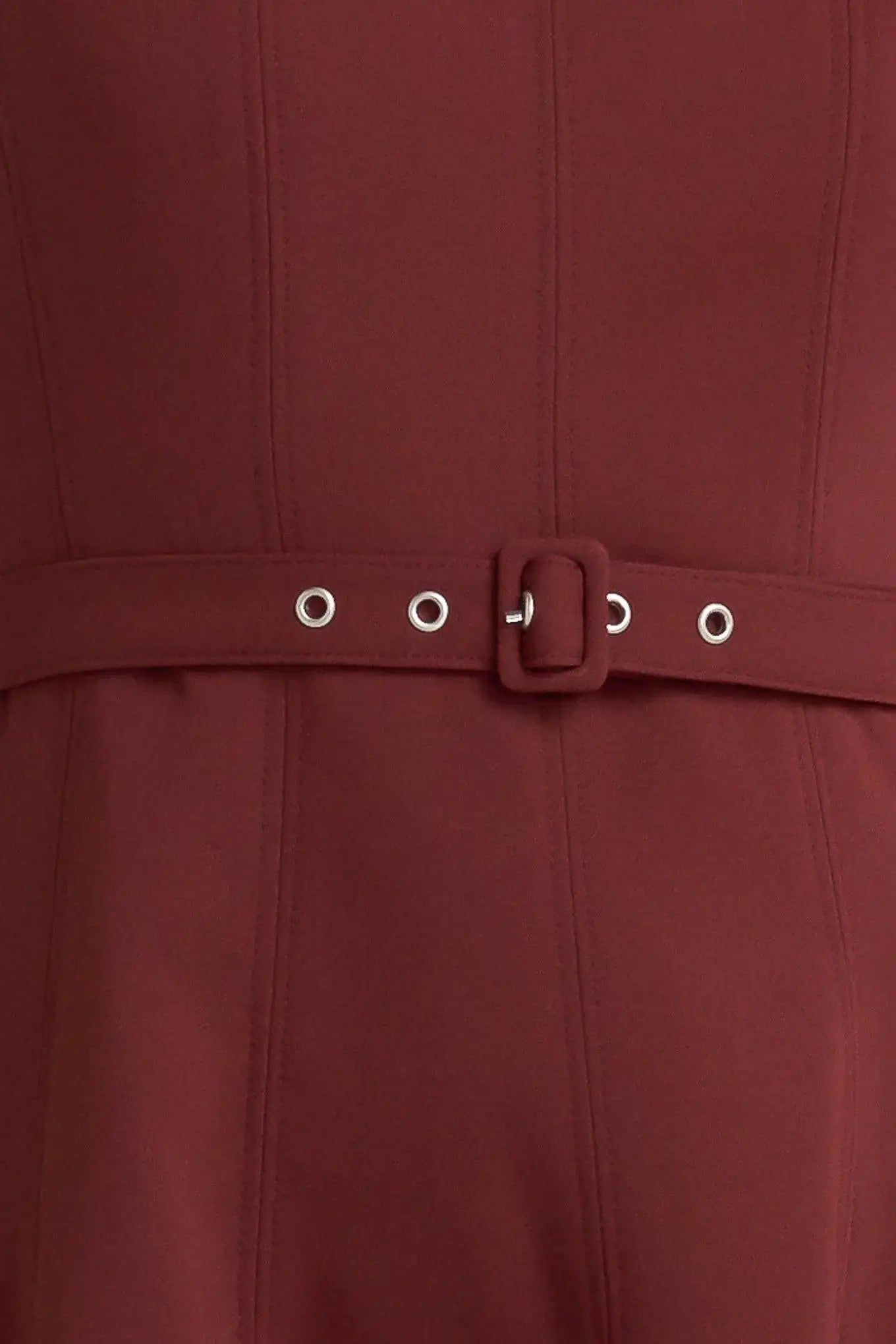 LIVING THE DREAM WINE WOVEN MIDI DRESS - Flying Tomato - Flyclothing LLC