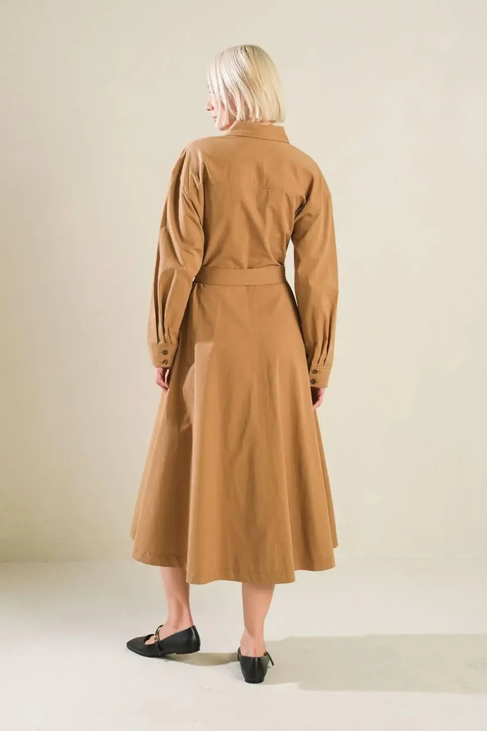 CHARMING DECISION WOVEN MIDI DRESS - Flying Tomato - Flyclothing LLC