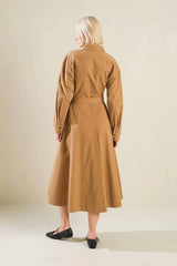 CHARMING DECISION WOVEN MIDI DRESS - Flying Tomato - Flyclothing LLC
