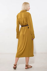 STATE OF BLISS WOVEN MIDI DRESS - Flying Tomato - Flyclothing LLC