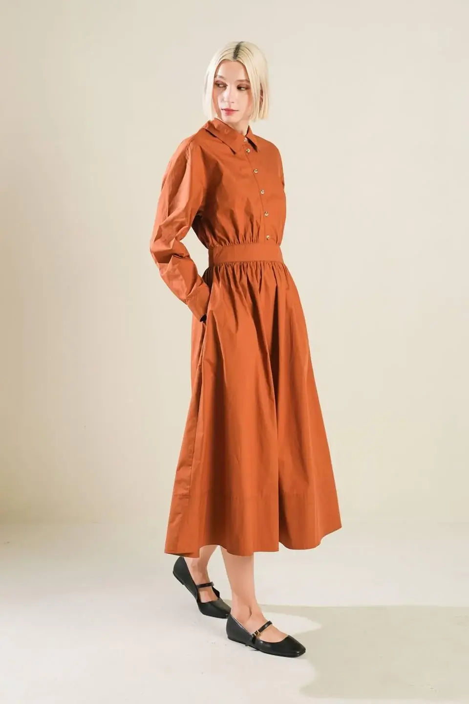 MEADOW MUSE WOVEN MIDI DRESS - Flying Tomato - Flyclothing LLC