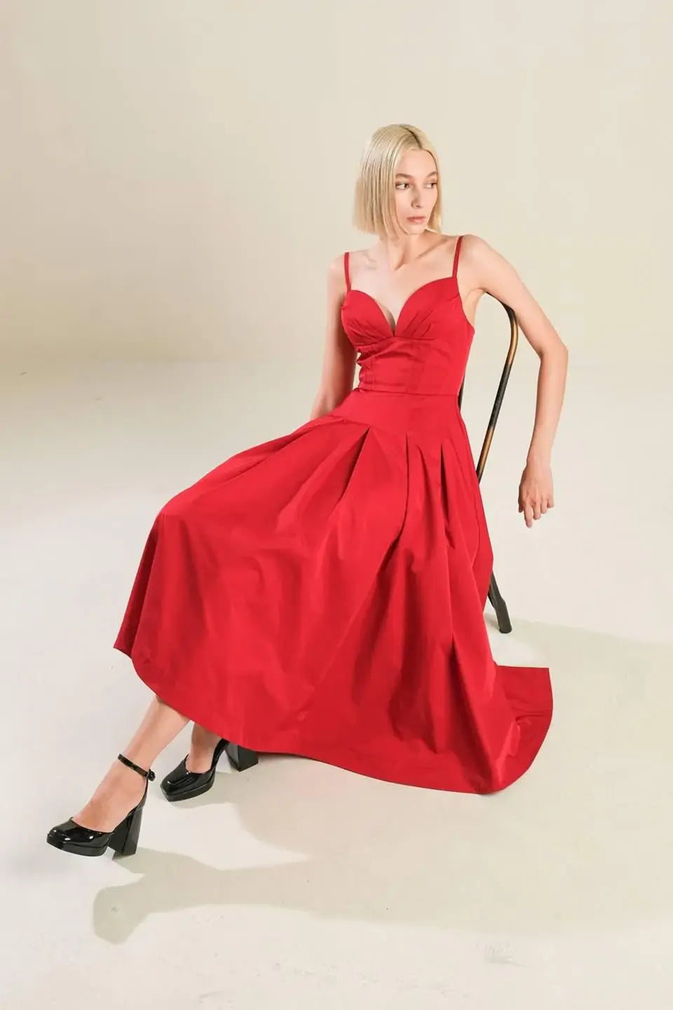 DREAM KEEPER WOVEN MIDI DRESS - Flying Tomato - Flyclothing LLC