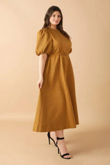 CAN'T STOP ME WOVEN MIDI DRESS - Flying Tomato - Flyclothing LLC