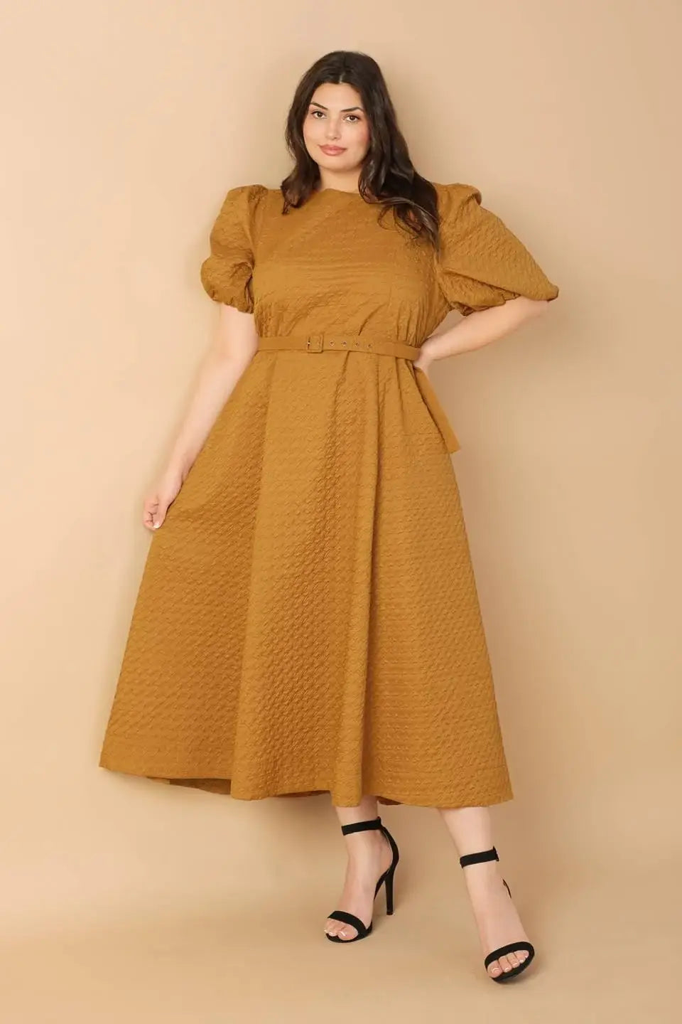 CAN'T STOP ME WOVEN MIDI DRESS - Flying Tomato - Flyclothing LLC