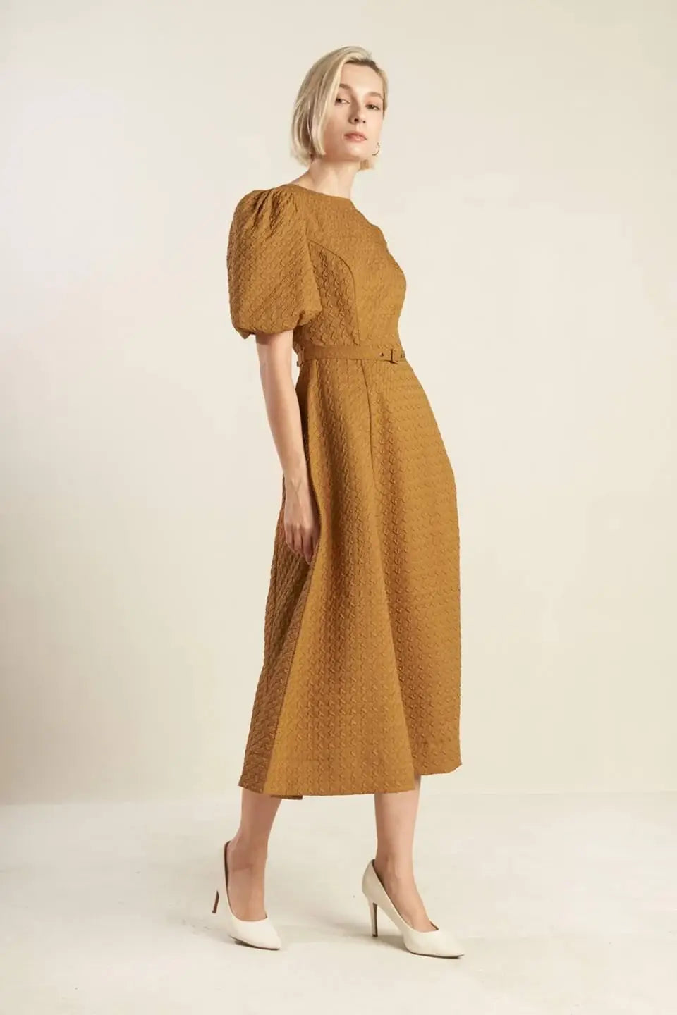 CAN'T STOP ME WOVEN MIDI DRESS - Flying Tomato - Flyclothing LLC