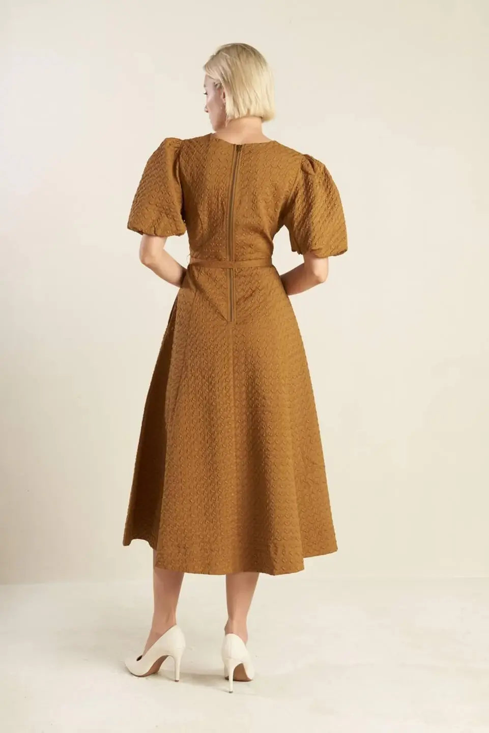 CAN'T STOP ME WOVEN MIDI DRESS - Flying Tomato - Flyclothing LLC