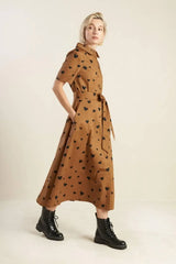 READY TO GO WOVEN MIDI DRESS - Flying Tomato - Flyclothing LLC