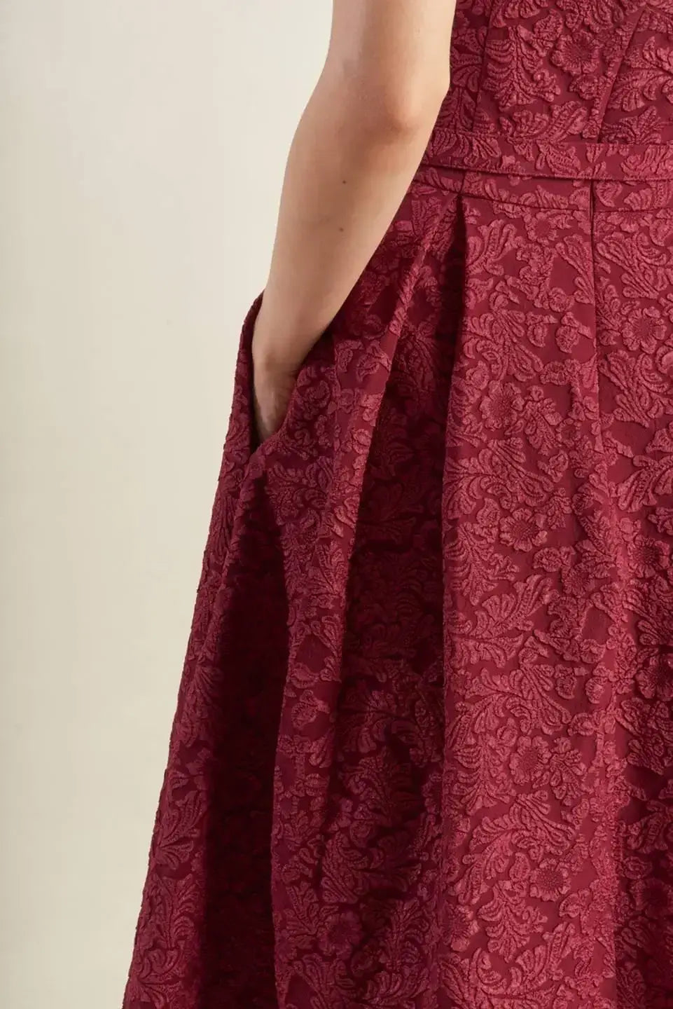 GLORIOUS SHINE WOVEN MIDI DRESS - Flying Tomato - Flyclothing LLC