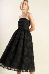 CONFIDENCE GAME LACE MIDI DRESS - Flying Tomato - Flyclothing LLC