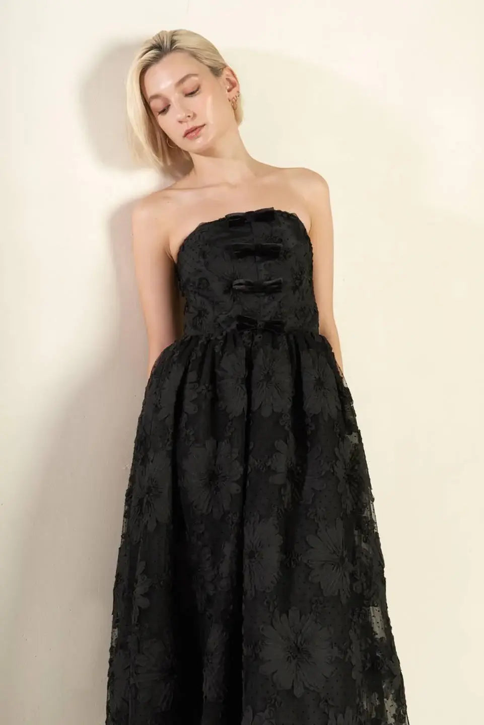 CONFIDENCE GAME LACE MIDI DRESS - Flying Tomato - Flyclothing LLC