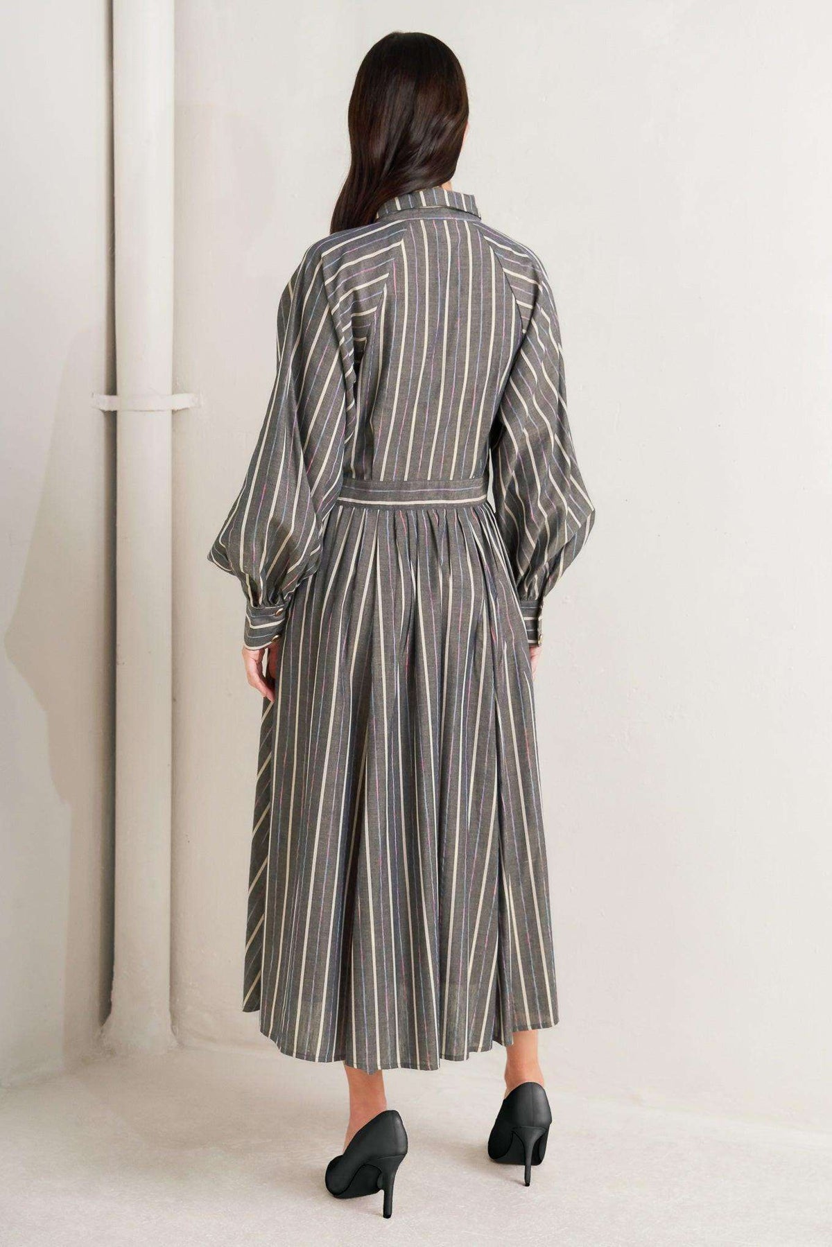 WHAT I FEEL WOVEN MIDI DRESS - Flying Tomato - Flyclothing LLC