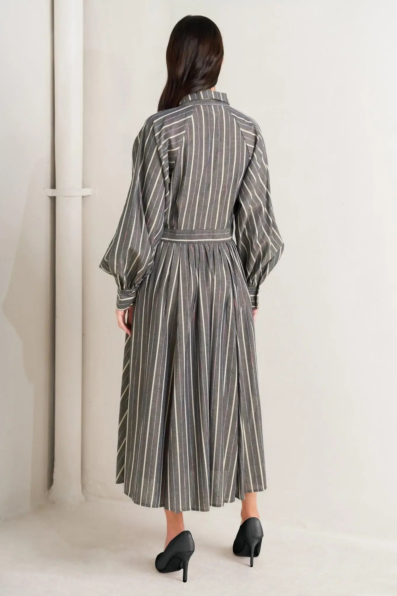 WHAT I FEEL WOVEN MIDI DRESS - Flying Tomato - Flyclothing LLC