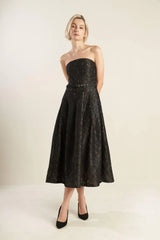 THE TRUTH IS WOVEN LACE MIDI DRESS - Flying Tomato - Flyclothing LLC