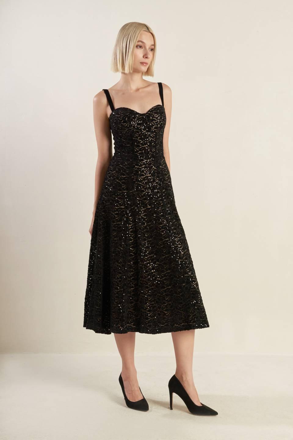 STAPLE MOMENT WOVEN LACE MIDI DRESS - Flying Tomato - Flyclothing LLC