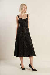 STAPLE MOMENT WOVEN LACE MIDI DRESS - Flying Tomato - Flyclothing LLC