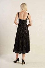 STAPLE MOMENT WOVEN LACE MIDI DRESS - Flying Tomato - Flyclothing LLC