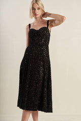 STAPLE MOMENT WOVEN LACE MIDI DRESS - Flying Tomato - Flyclothing LLC